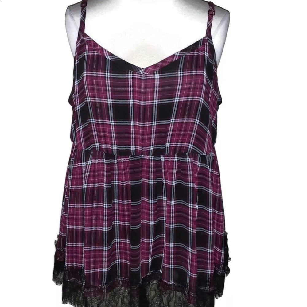 Torrid Size 1 purple and black tank/cami